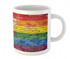 Brick Wall Grungy Texas Town Mug