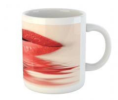 Female Blowing Kisses Mug