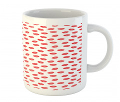 Red Kisses Imprint Mug