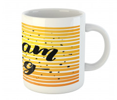 Horizontal Ombre Line Design Mug