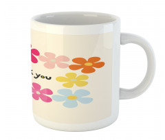 Simple Colorful Flowers Mug