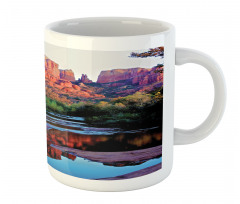 Majestic Cliffs Dawn Photo Mug