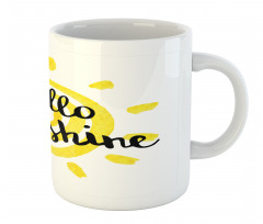 Spiral Sun Motif Mug