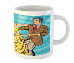 Dancing Romantic Retro Couple Mug