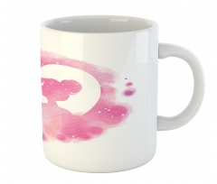 Valentine Lovers on a Heart Mug