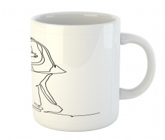 Kissing Romantic Couple Sketch Mug