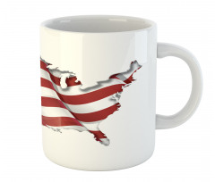 Patriotic Waving USA Flag Mug