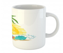 Coconut Drink Palms Mug