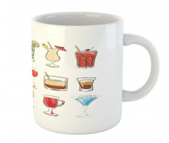 Alcoholic Drinks Art Mug