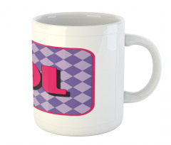 Laugh out Loud Checkered Mug