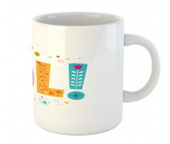 Message Expression Floral Mug