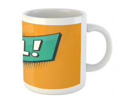 Retro Text with Speech Bubble Mug