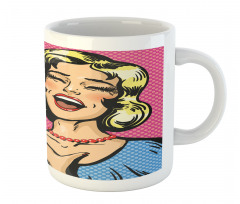 Laughing Woman with Closed Eyes Mug