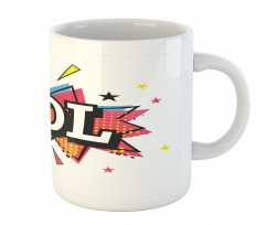 Speech Bubble Colorful Stars Mug