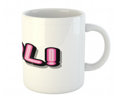 Retro Letters Vintage Pop Art Mug