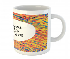 Watercolored Speech Bubble Mug