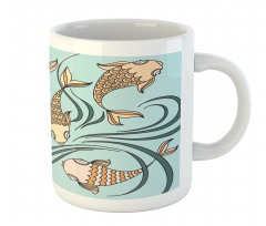 Floating Fish in the Sea Mug