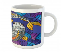 Stained Glass Style Fish Mug