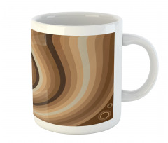 Abstract Wavy Lines Retro Mug