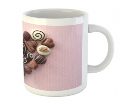 Candies in a Heart Shape Mug