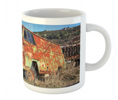 Damaged Old Green Van Mug