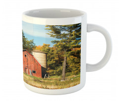 Old Barn Silo with Trees Mug