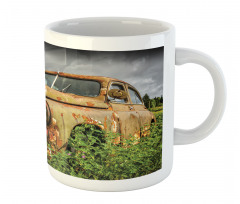 Discarded Rusty Junk Car Mug