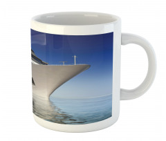 White Ship on the Water Mug