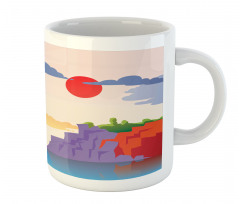 Coastal Landscape Ship Mug