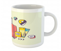 Suitcase Travel Accessories Mug