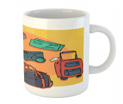 Hand-drawn Art Paper Plane Mug