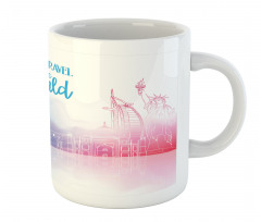 Travel the World Hand Drawn Mug