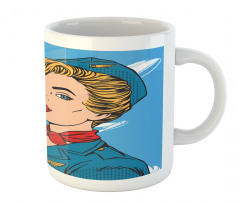 Bon Voyage Stewardess Retro Mug