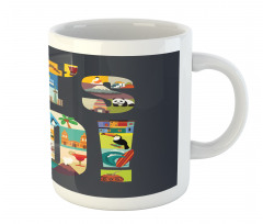 Lets Go Touristic Places Mug