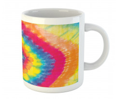 Abstract Colorful Batik Mug