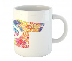 T-Shirt Design Hippie Style Mug