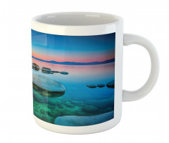 Stones Sunset View over Water Mug