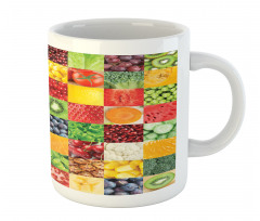 Healthy Fresh Food Squares Mug