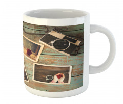 Retro Cozy Christmas Photos Mug