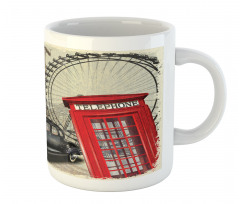 Vintage London Sign Collage Mug