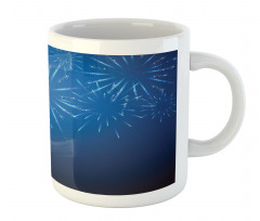 Celebration Elements on Blue Mug