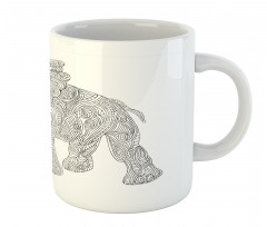 Folkloric Elephant Mug