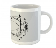 V Flying Geese and Bulrush Mug