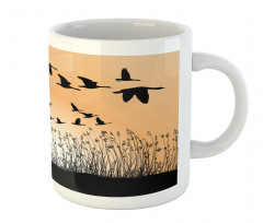 Reeds Silhouettes in the Sky Mug