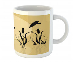 Flying Birds over Lake Sun Mug