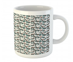 Happy White Birds on Free Mug