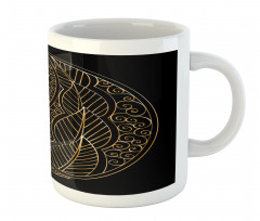 Bohemian Outline Curlicue Mug