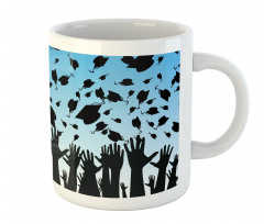 Hands and Tossing Caps Mug