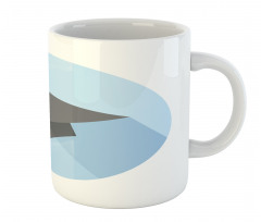 Cap on Blue Round Mug