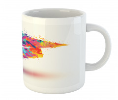 Colorful Cap Paint Blots Mug